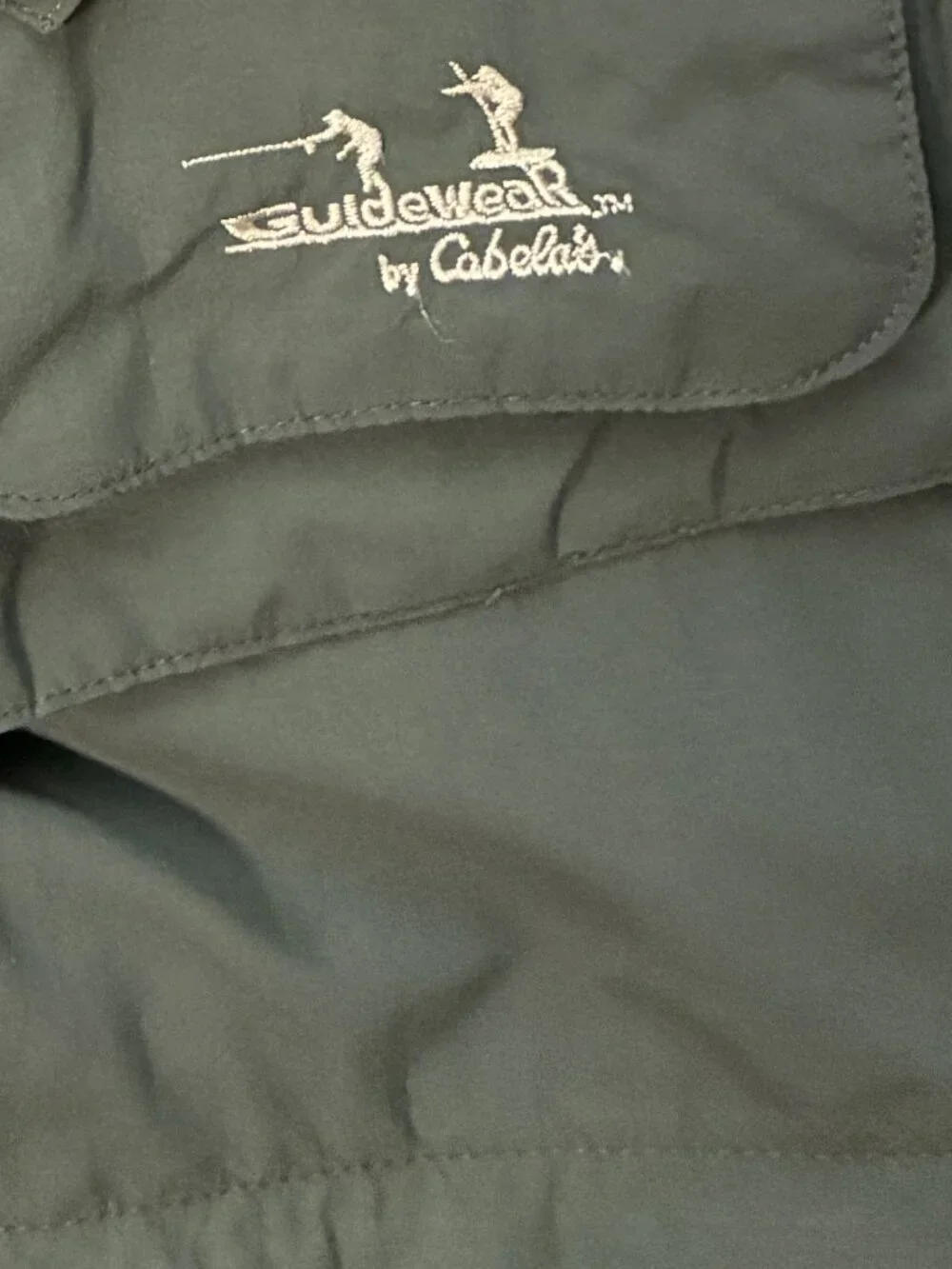 Cabela's Guidewear Men's Large Convertible Cargo Pants Green Zip Off Fishing